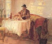 Anna Ancher, Breakfast Before the Hunt (nn02)